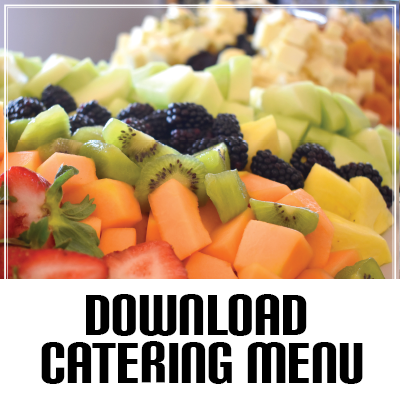 an image of the catering menu pdf file