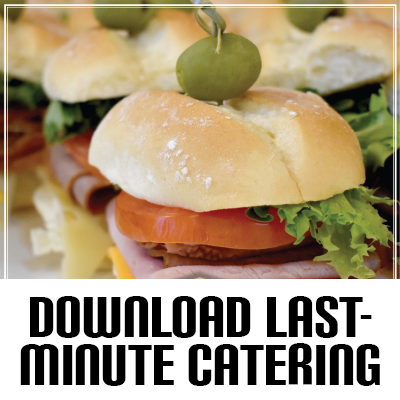 Download the Last-Minute Catering Menu